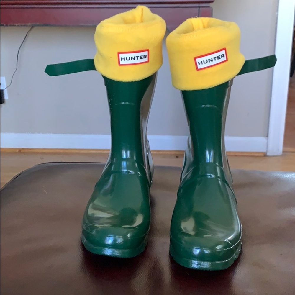 Hunter Boots with Boot Socks